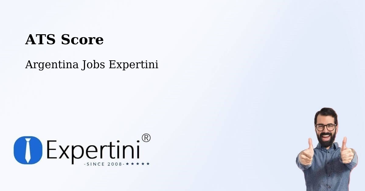 Resume ATS Score & Job Description Match Tool – Departamento De Rinconada - Argentina Jobs Expertini